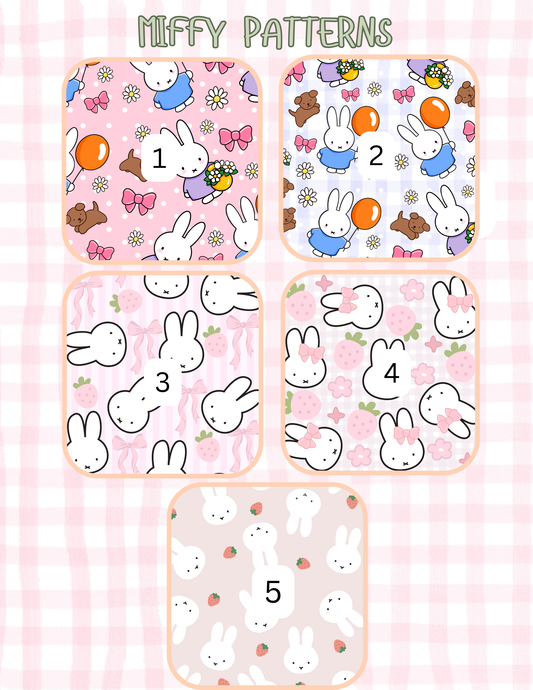 MIFFY PATTERNS ALL SIZES SLEEVES/POUCHES