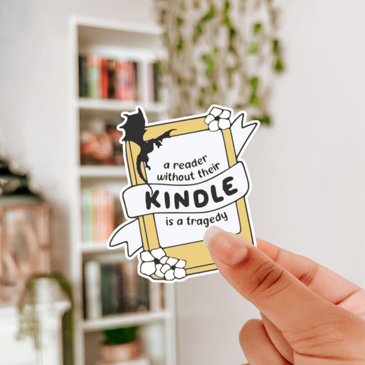 A READER WITHOUT ITS KINDLE STICKER