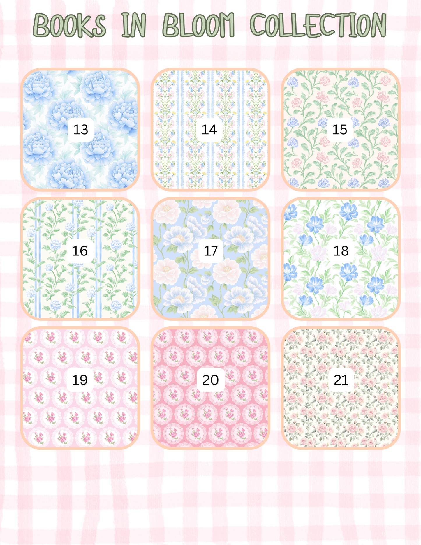 BLOOM COLLECTION PATTERNS ALL SIZES SLEEVES/POUCHES