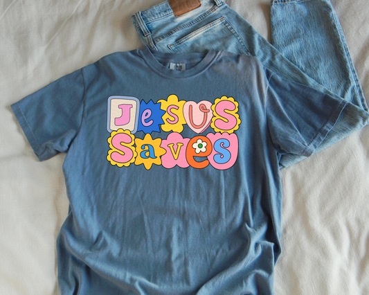 JESUS SAVES ADULT SHIRT