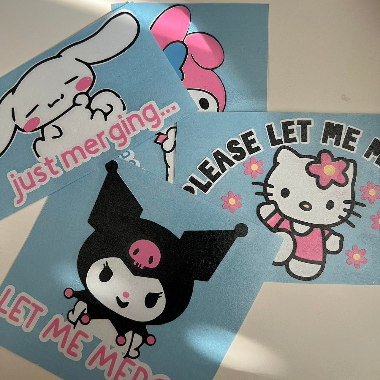 HELLO KITTY & FRIENDS CAR DECALS