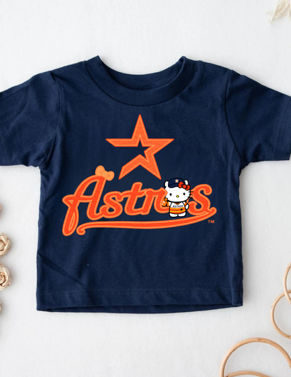 Hello Kitty Orange Astros Design - Short Sleeve INFANT