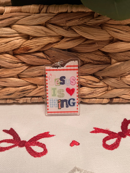 JESUS IS KING KEYCHAIN