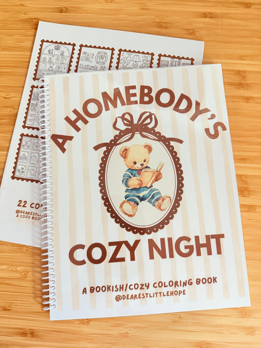 A HOMEBODY’S COZY NIGHT COLORING BOOK