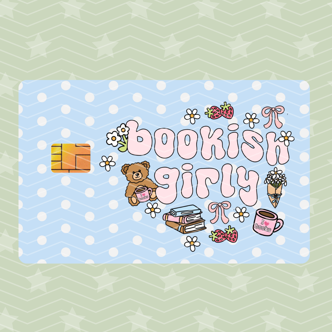 BOOKISH GIRLY CARD SKIN