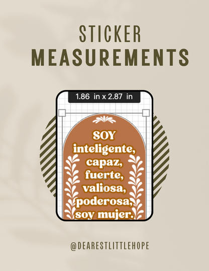 SOY MUJER STICKER