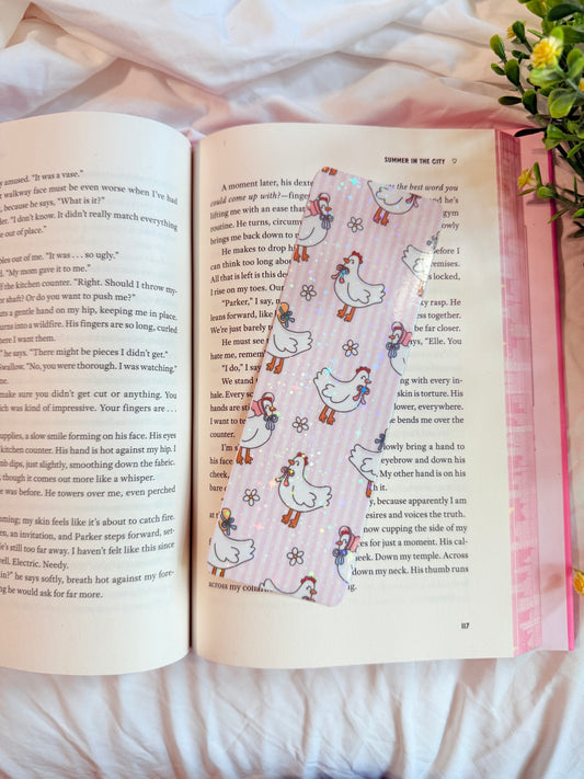 CHICKEN PRINT HOLOGRAPHIC BOOKMARK