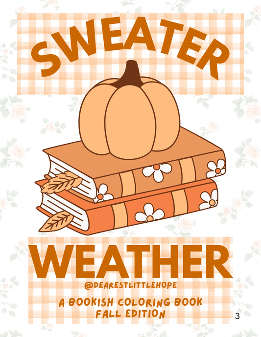 SWEATER WEATHER COLORING BOOK