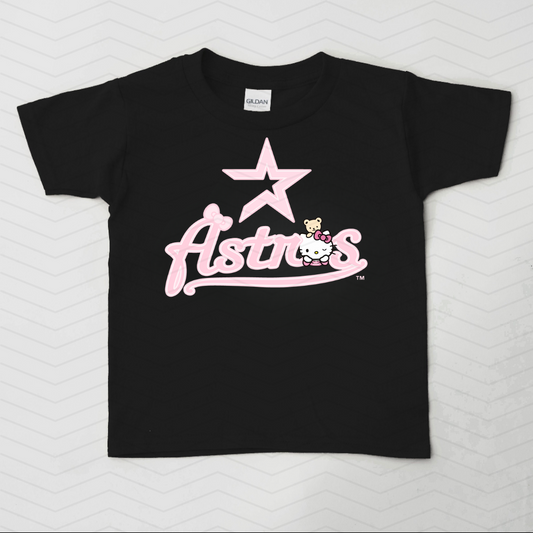 Hello Kitty Astros Black Short Sleeve INFANT