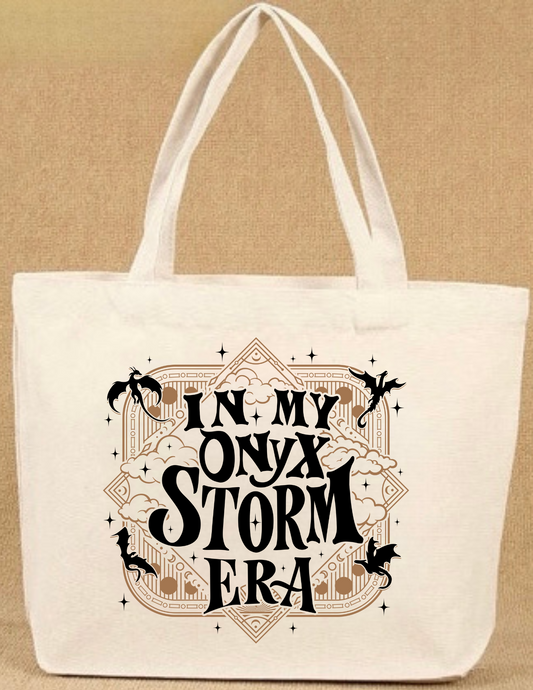 ONYX STORM CANVAS TOTE BAG