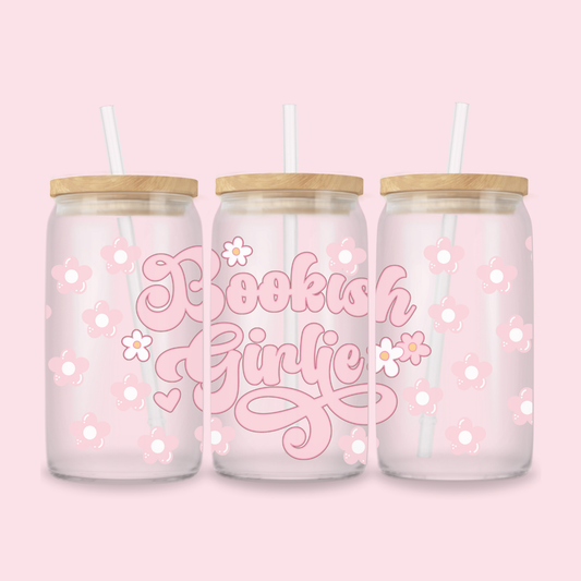 BOOKISH GIRLIE GLASS CUP