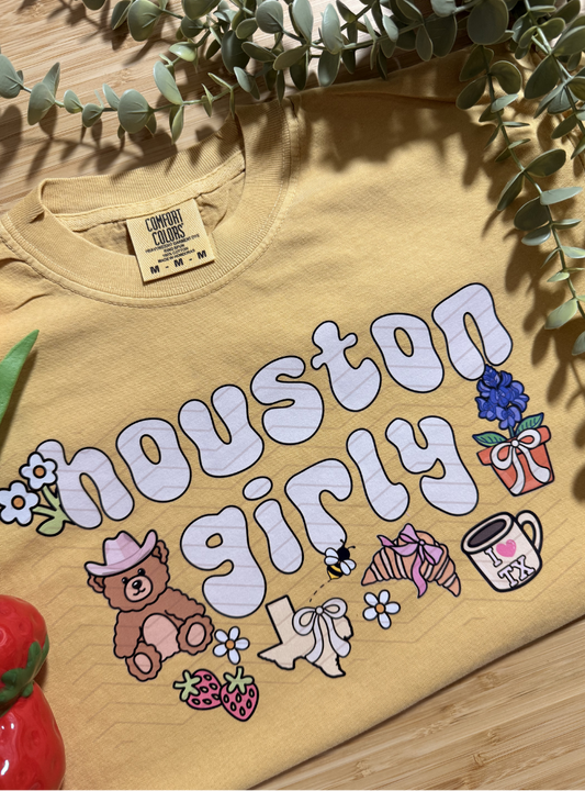 HOUSTON GIRLY ADULT TSHIRT