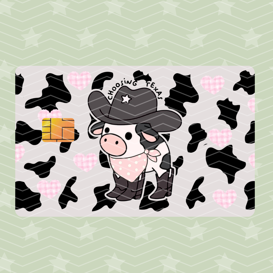 CHOOSIN' TEXAS  CARD SKIN HOLOGRAPHIC