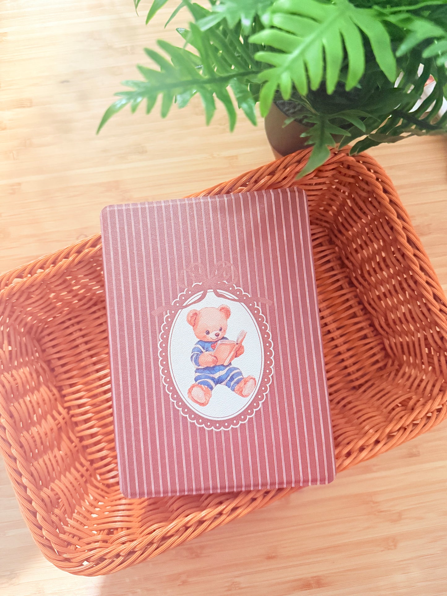 BEAR BROWN CLEAR BACK KINDLE CASE