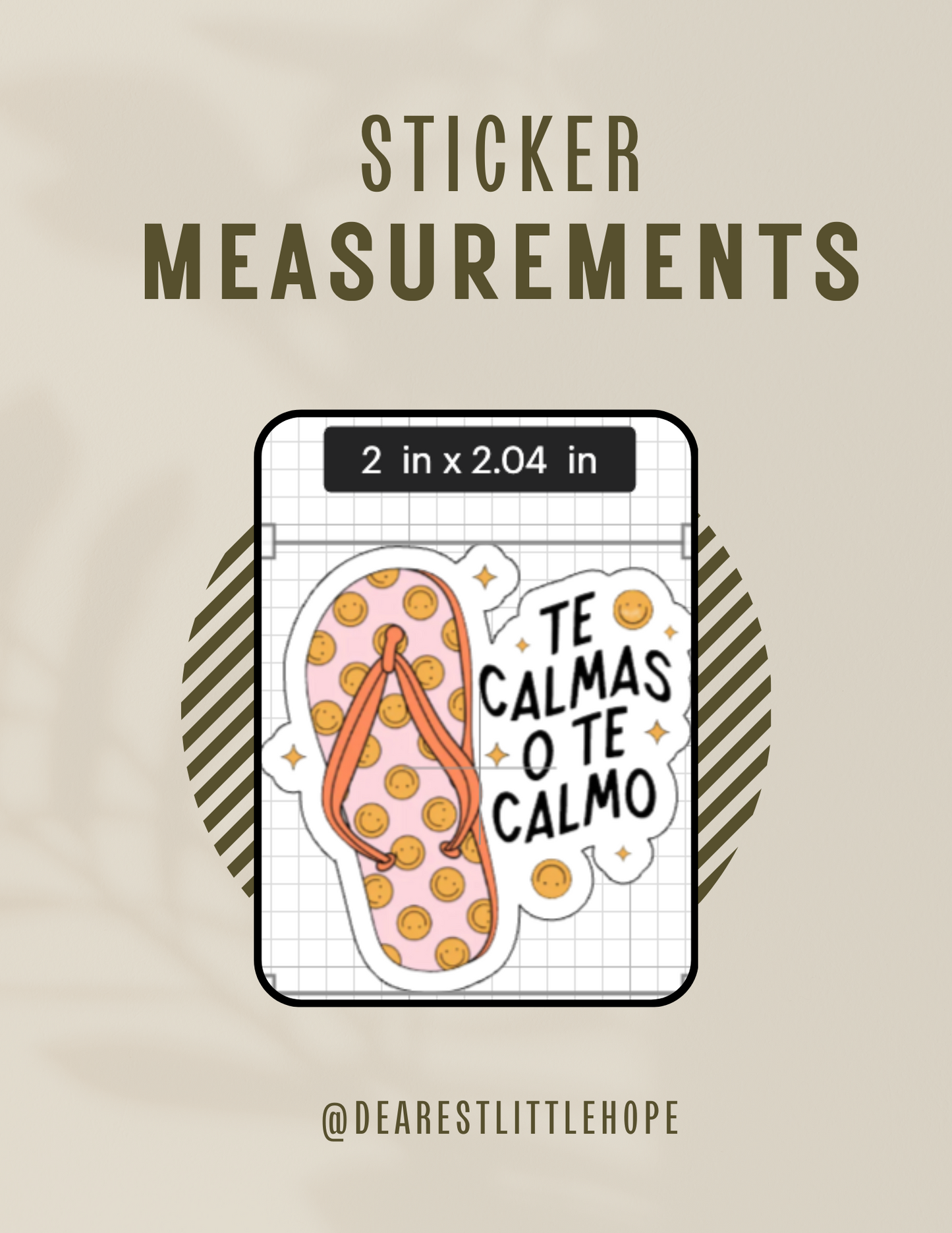 TE CALMAS O TE CALMO STICKER