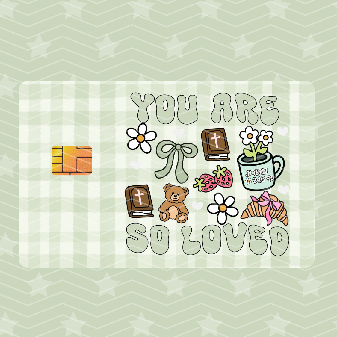 YOU ARE SO LOVED CARD SKIN HOLOGRAPHIC