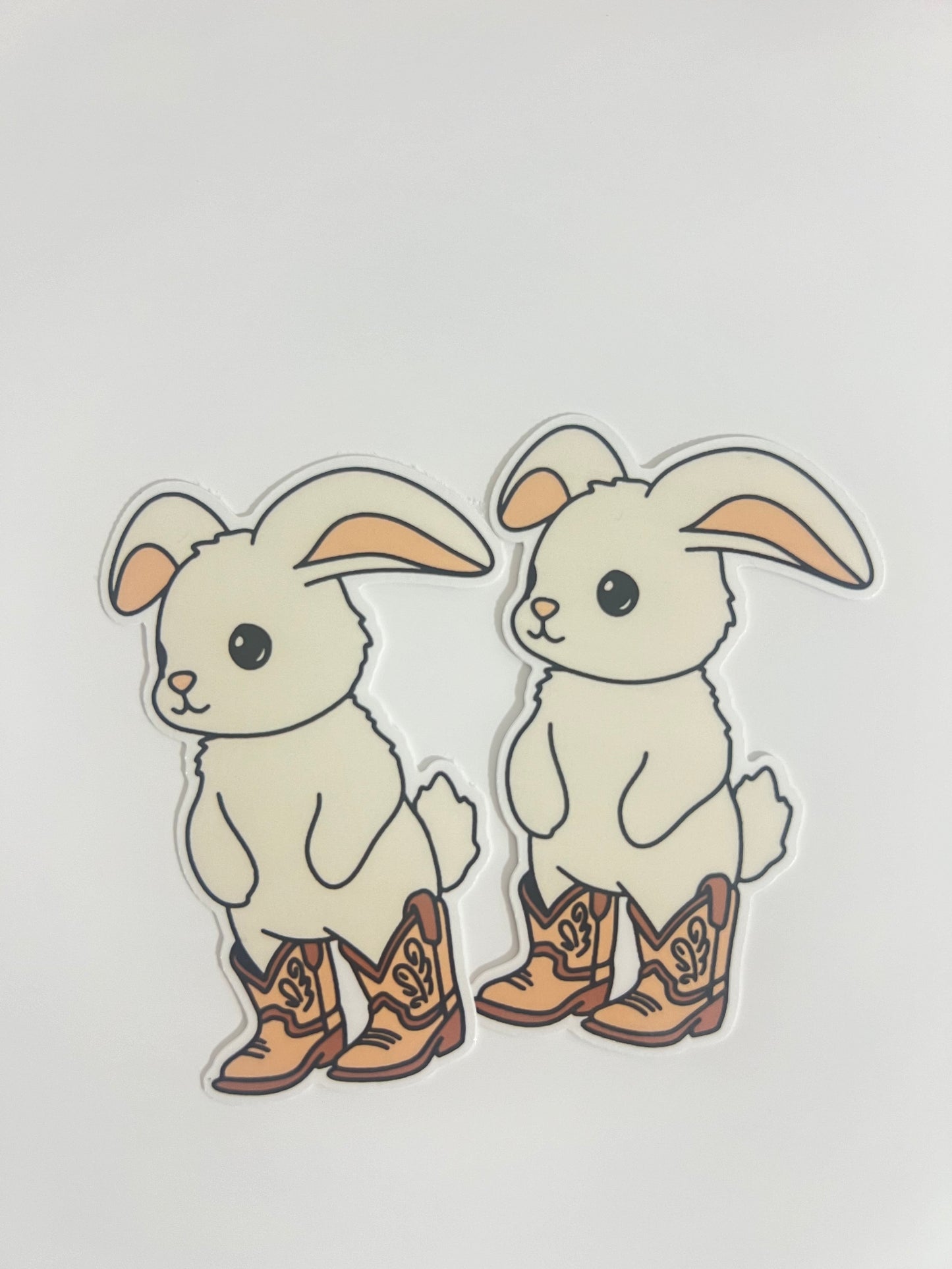 BUNNY COWBOY STICKER