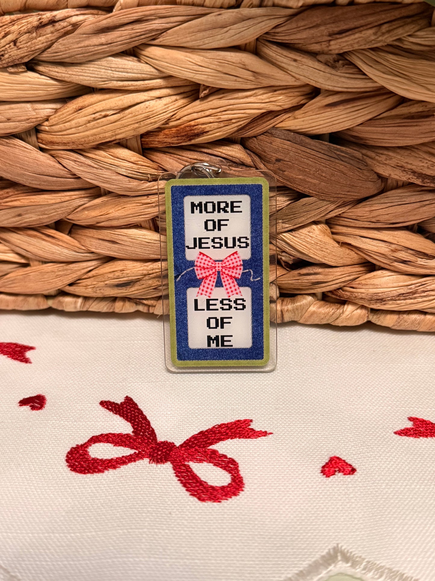 MORE OF JESUS LESS OF ME KEYCHAIN