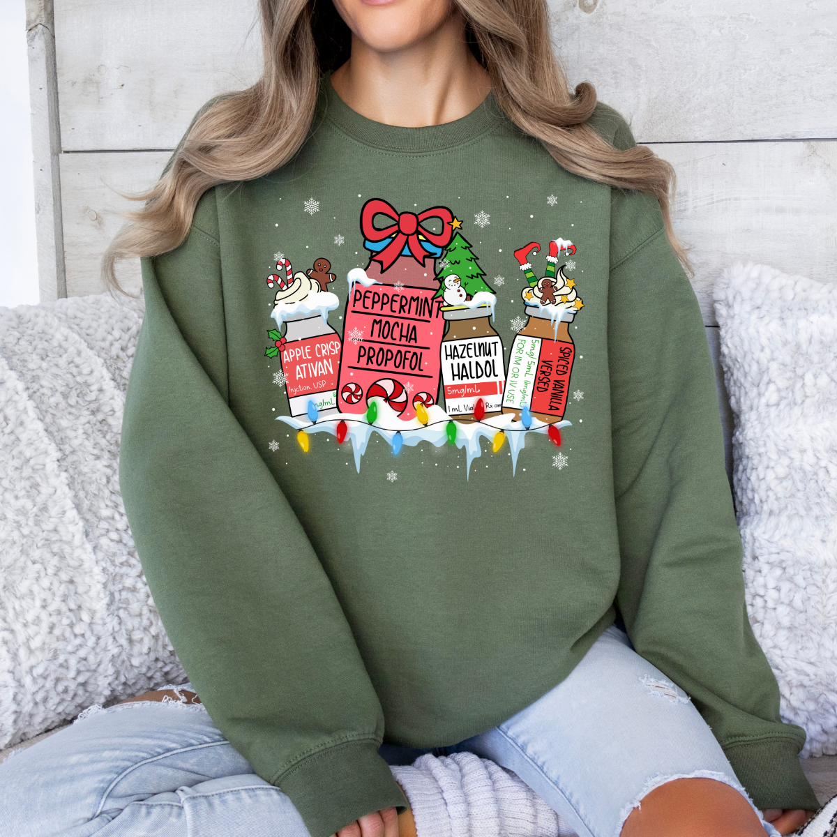 CHRISTMAS PHARMACY ADULT SIZE (SHIRT/CREWNECK)