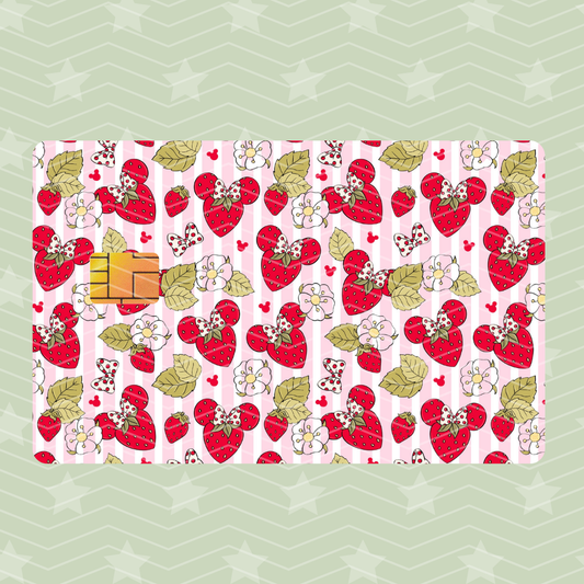 STRAWBERRY CARD SKIN HOLOGRAPHIC