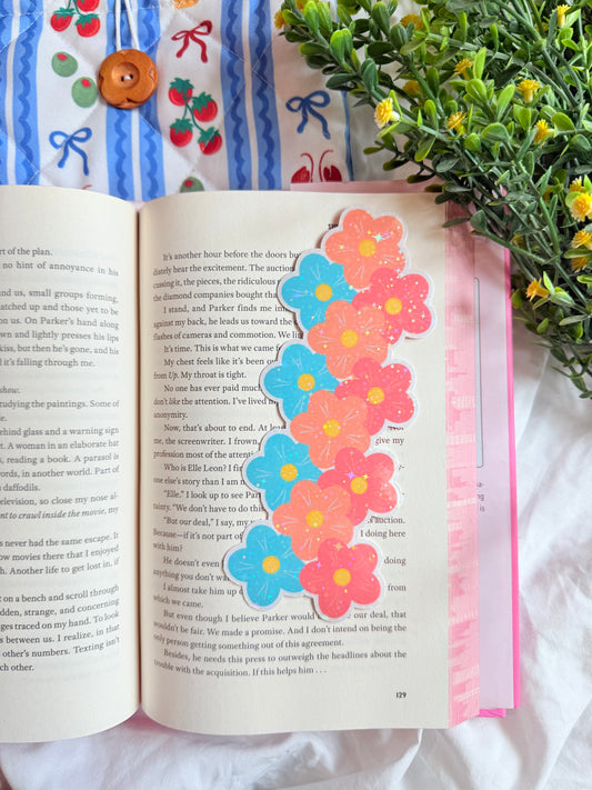 FLORAL HOLOGRAPHIC BOOKMARK