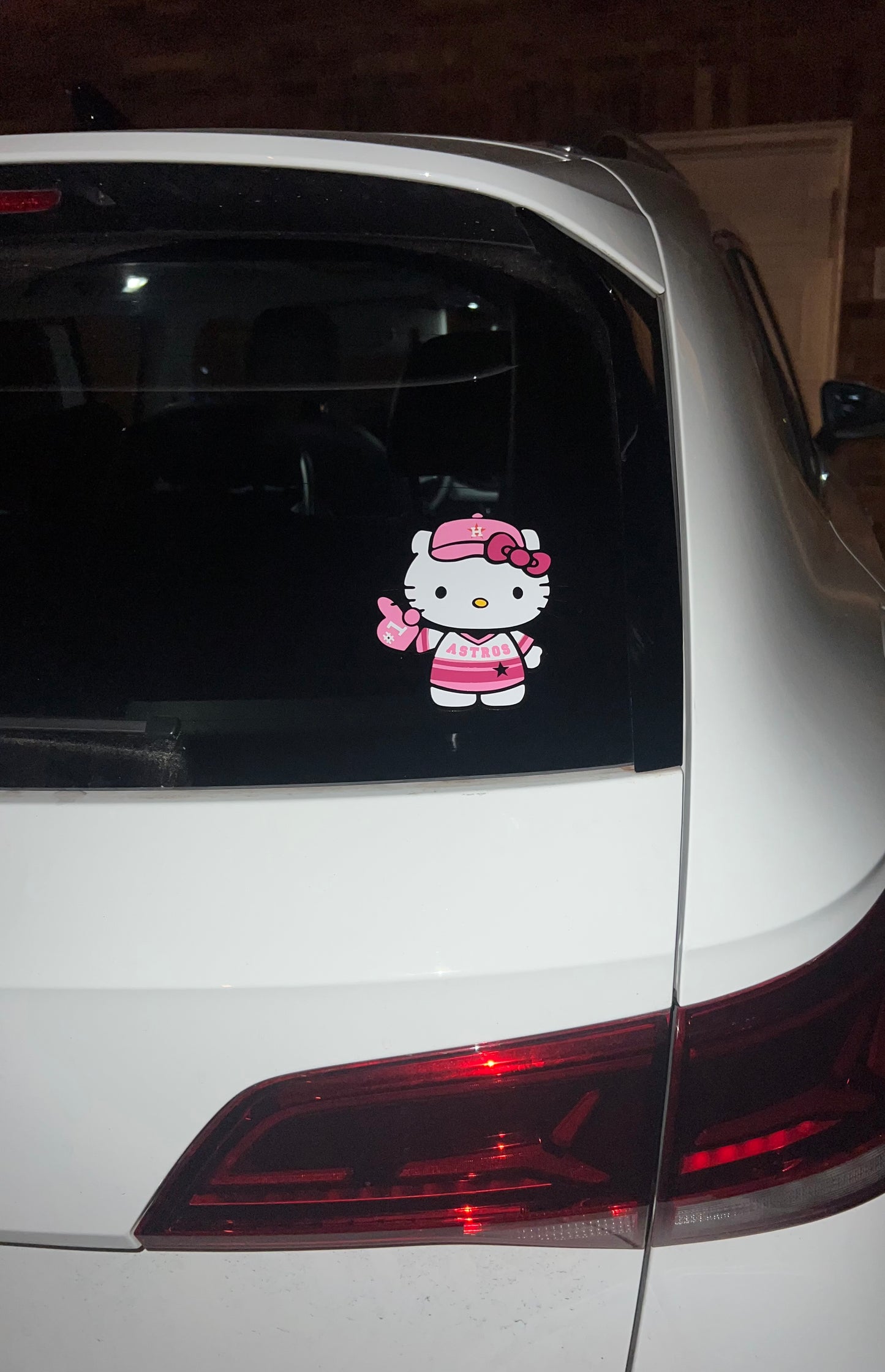 HELLO KITTY ASTROS CAR DECAL