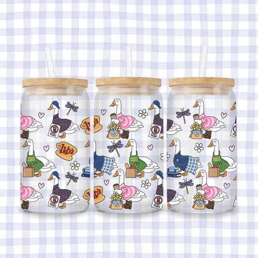 GILMORE GIRL GEESE  INSPIRED GLASS CUP