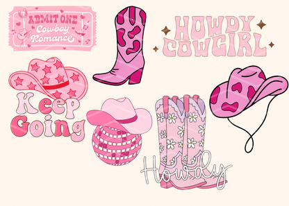 COWGIRL HOWDY MAGNETIC BOOKMARKS