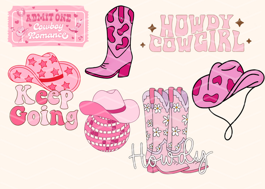 COWGIRL HOWDY MAGNETIC BOOKMARKS