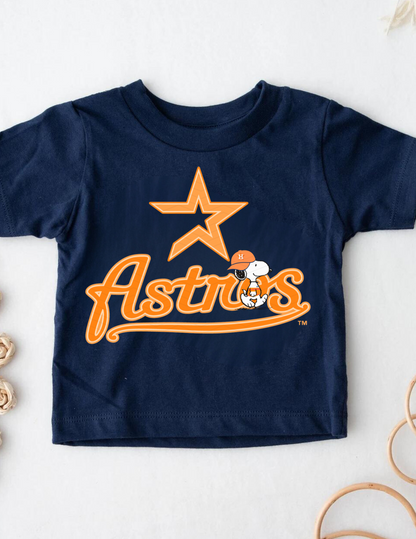 Snoopy Astros Design - Short Sleeve YOUTH