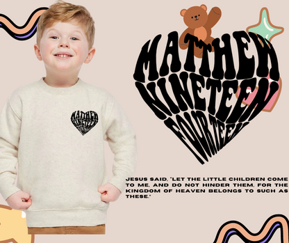 TODDLER HEART GRAPHIC CREWNECK