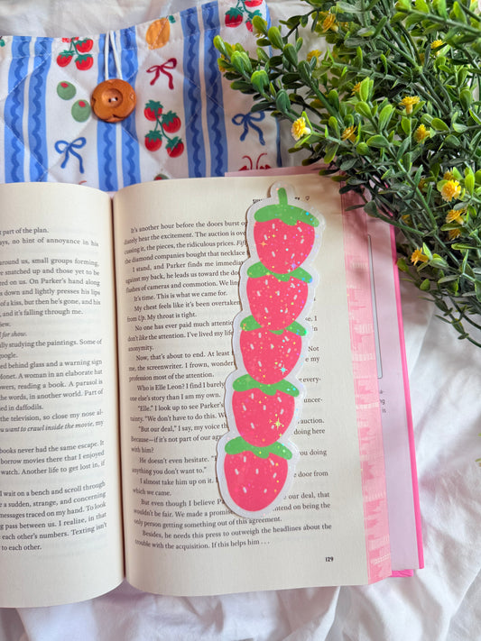 STRAWBERRY HOLOGRAPHIC BOOKMARK