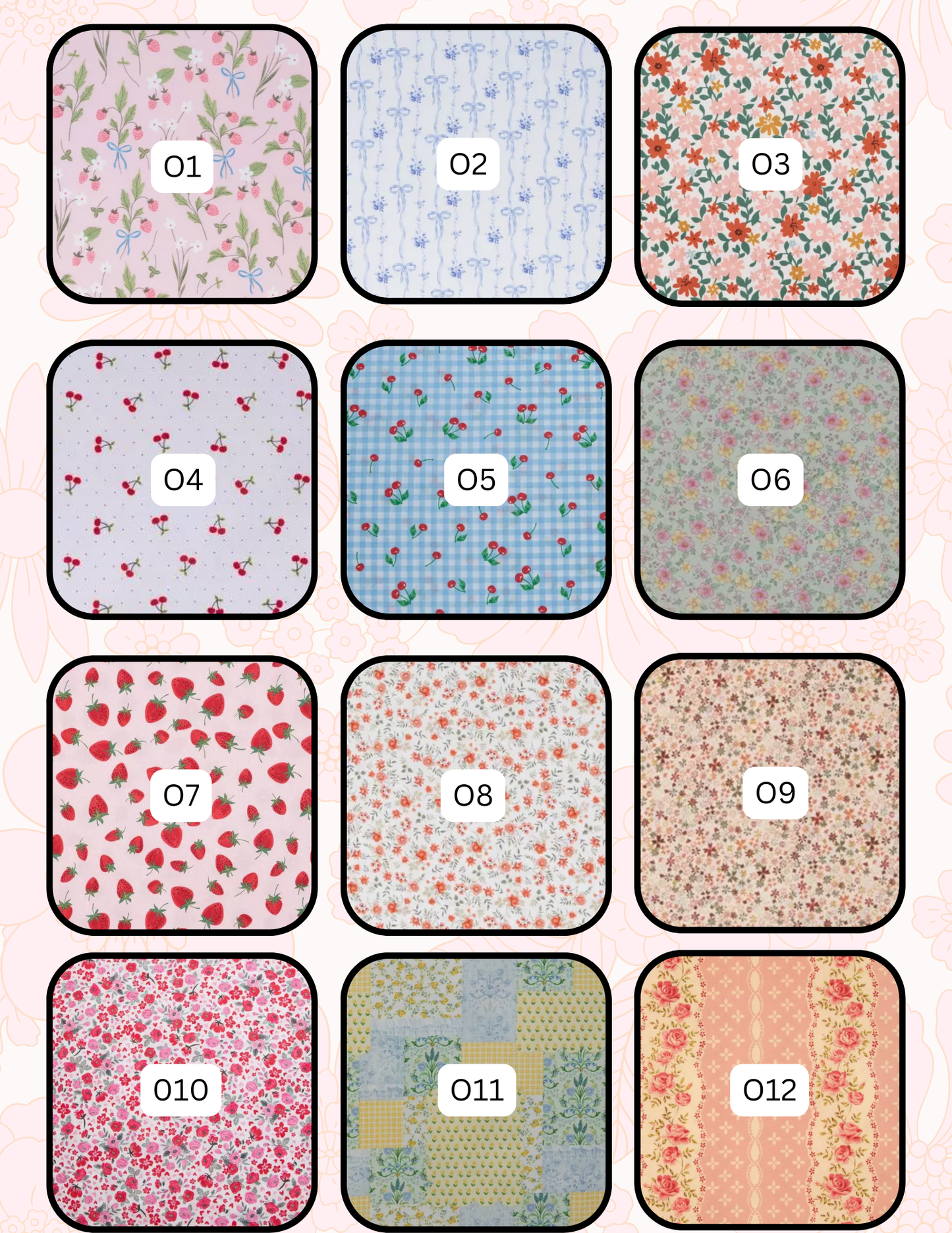 HB FABRIC ALL SIZES SLEEVES/POUCHES