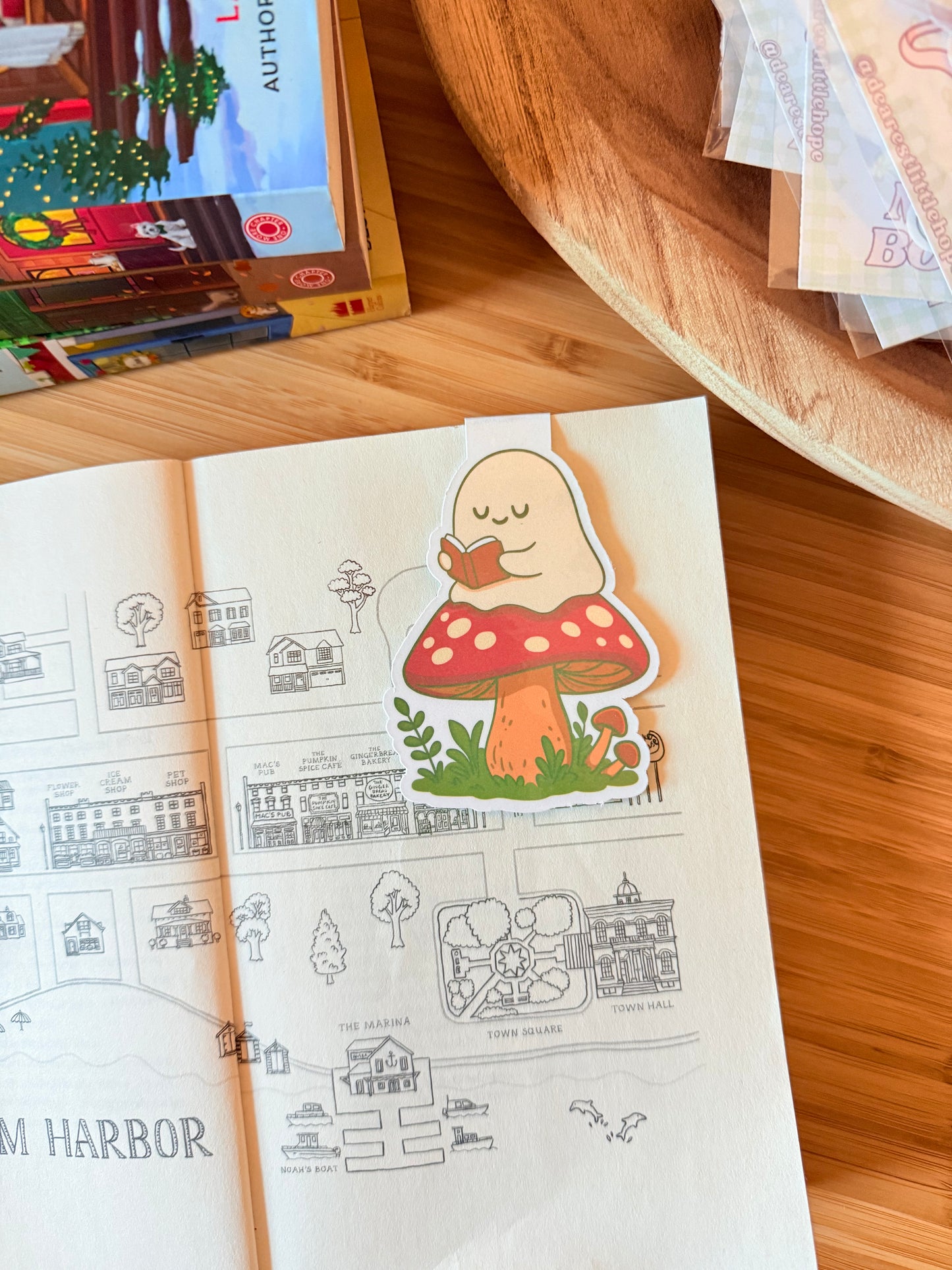 GHOST MUSHROOM MAGNETIC BOOKMARK