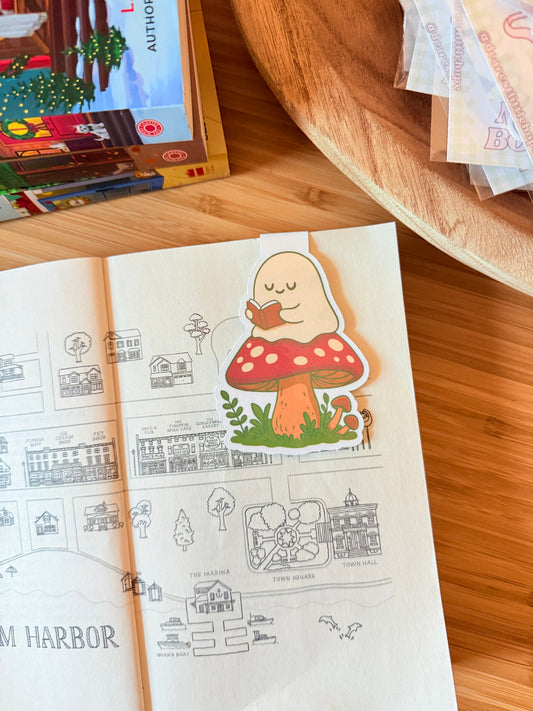 GHOST MUSHROOM MAGNETIC BOOKMARK