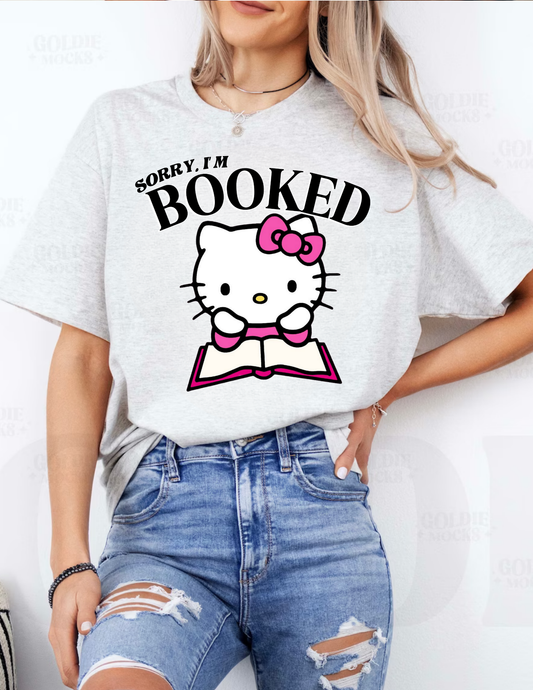 SORRY IM BOOKED HELLO KITTY ADULT SIZE (SHIRT/CREWNECK)