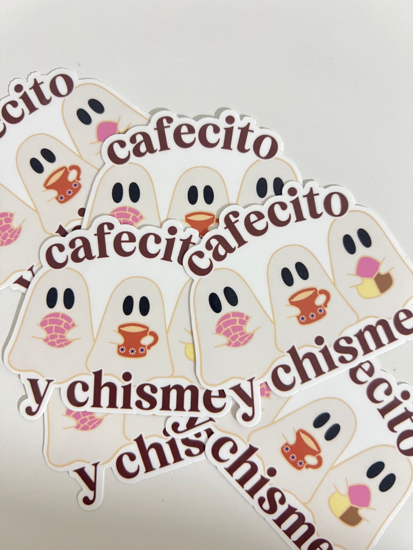 CAFECITO Y CHISME GHOSTS STICKER