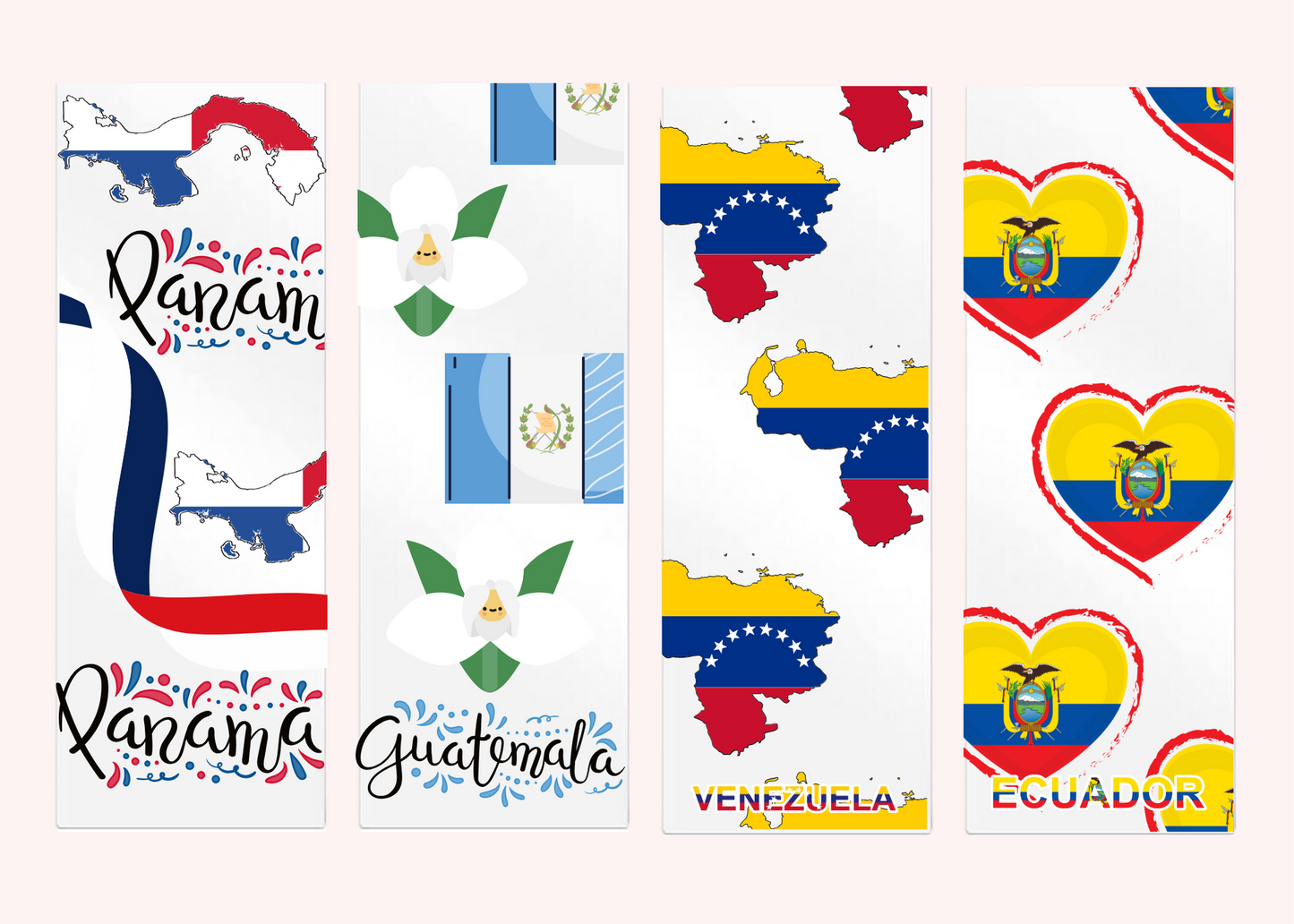 COUNTRIES ACRYLIC BOOKMARKS