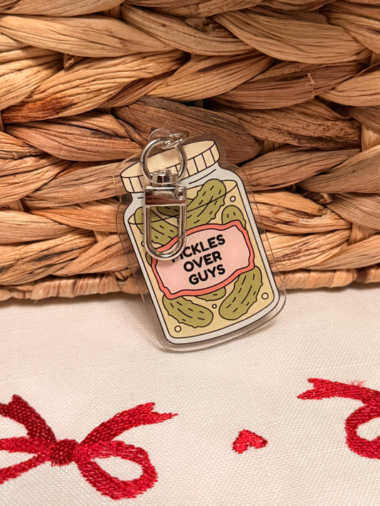 PICKLES OVER GUYS KEYCHAIN