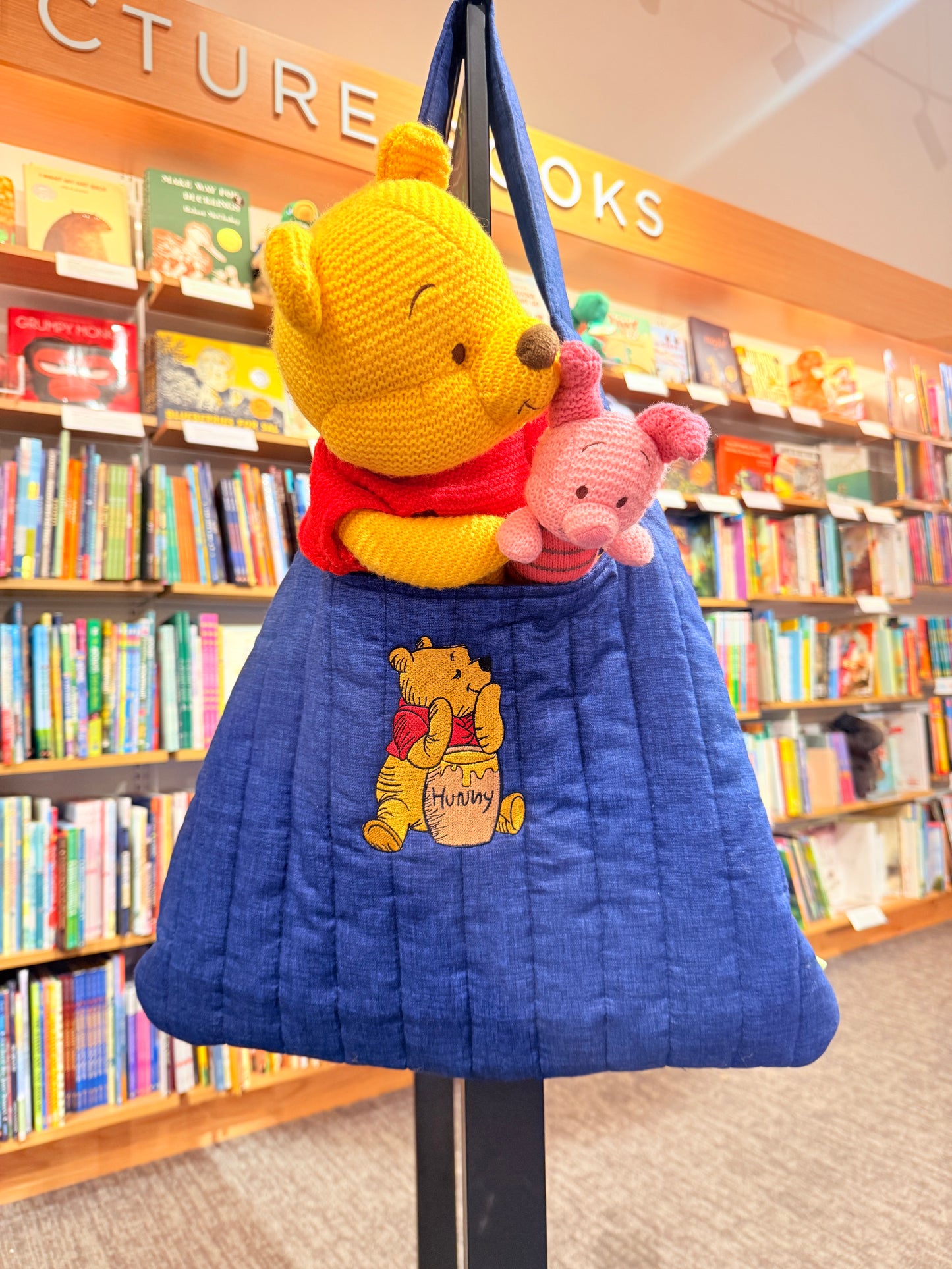 POOH BEAR EMBROIDERED BAG