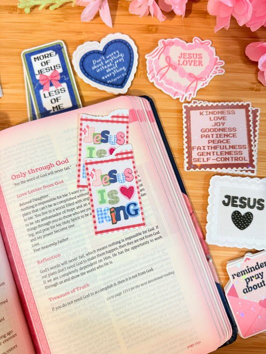 JESUS IS KING STICKER