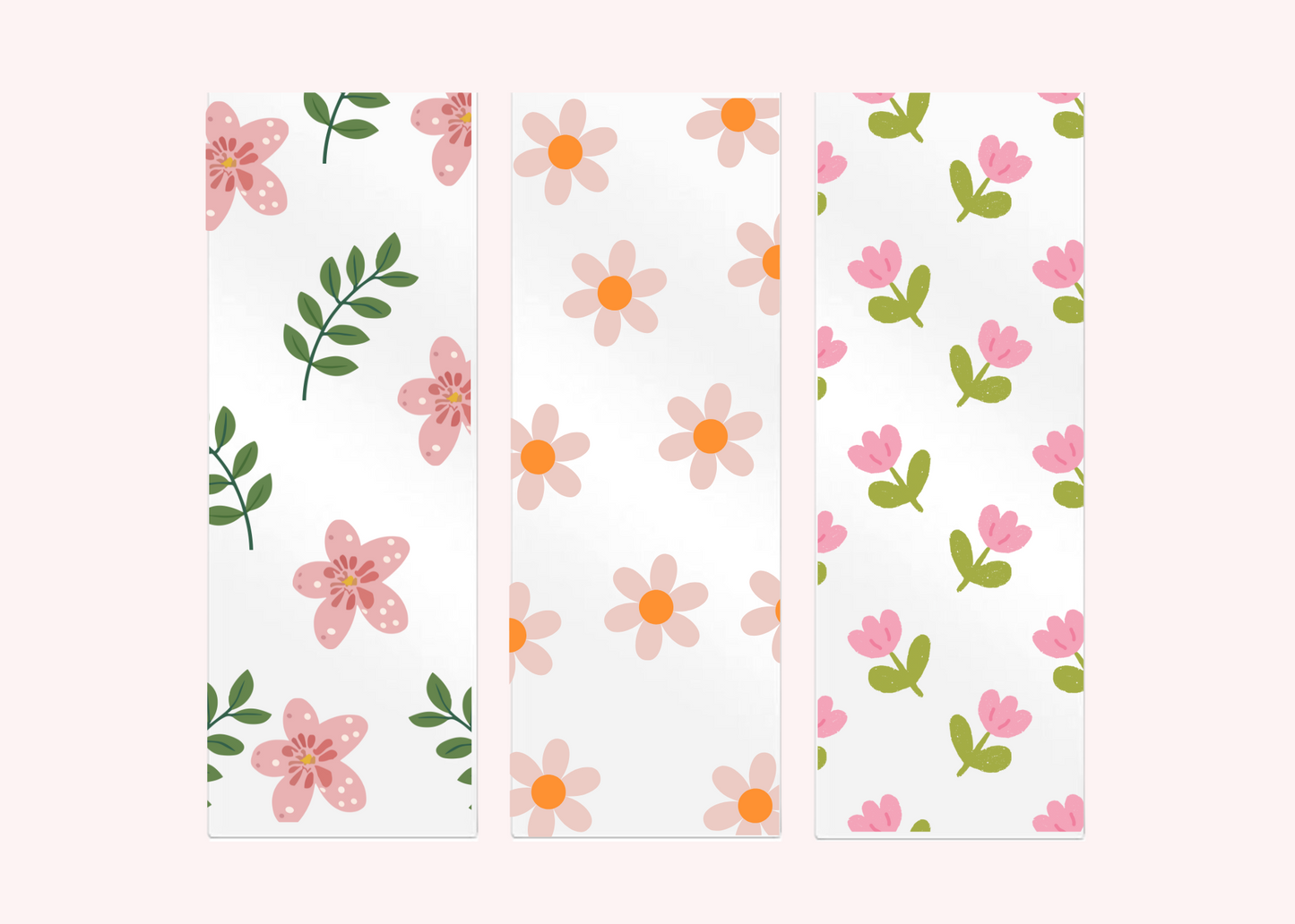 FLORAL ACRYLIC BOOKMARKS