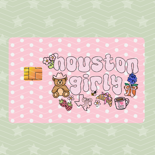HOUSTON GIRLY CARD SKIN HOLOGRAPHIC