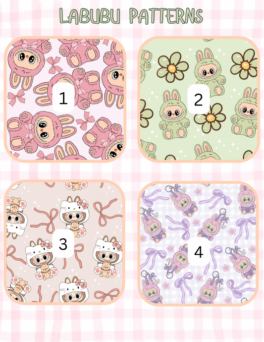 LABUBU PATTERNS ALL SIZES SLEEVES/POUCHES