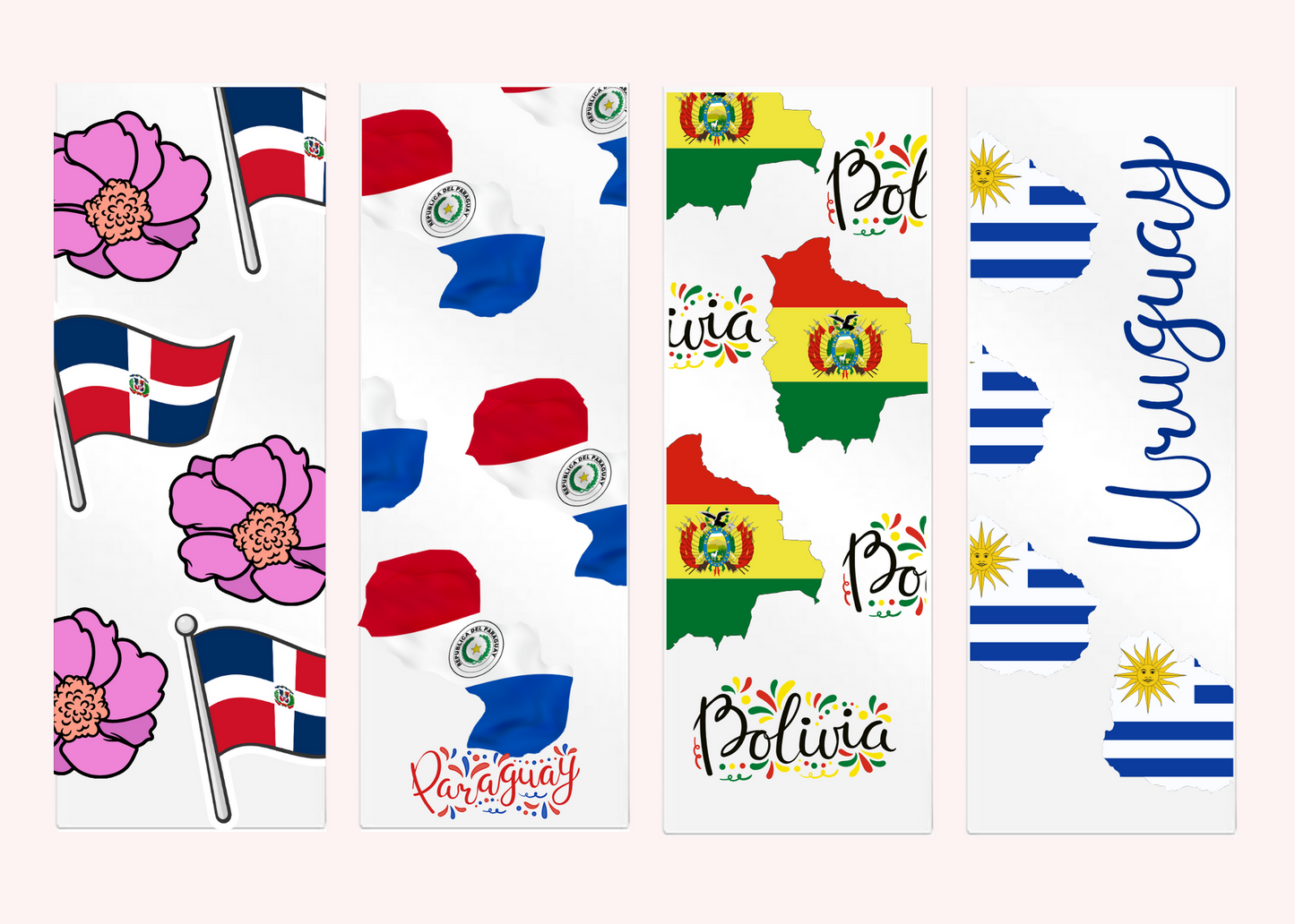 COUNTRIES ACRYLIC BOOKMARKS