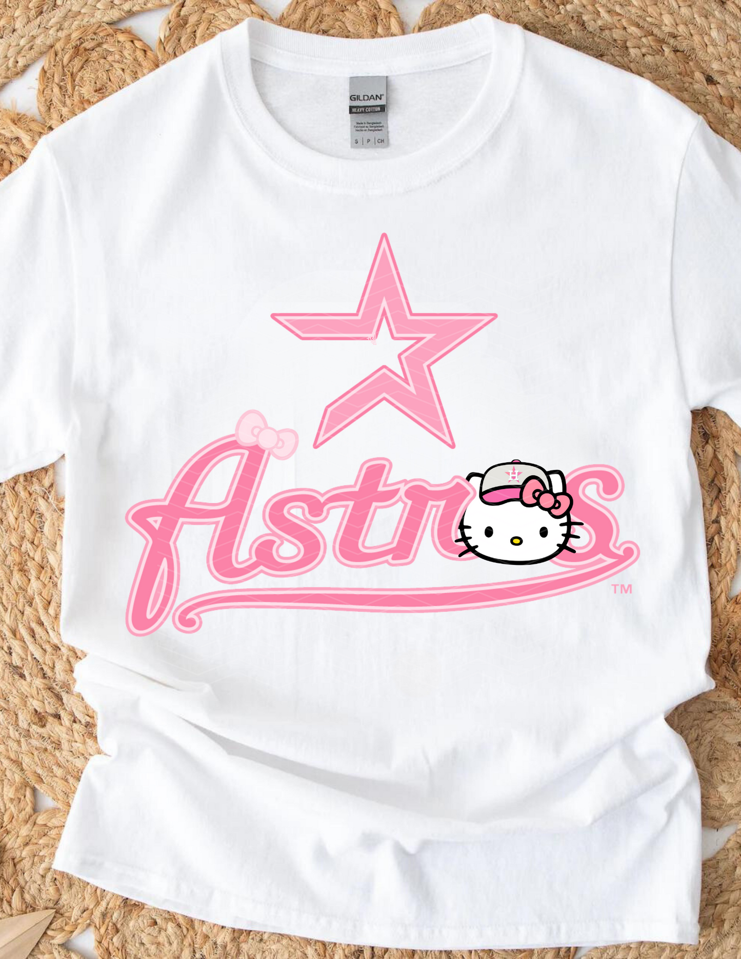 HELLO KITTY PINK DESIGN - ASTROS ADULT (SHIRT/CREWNECK)