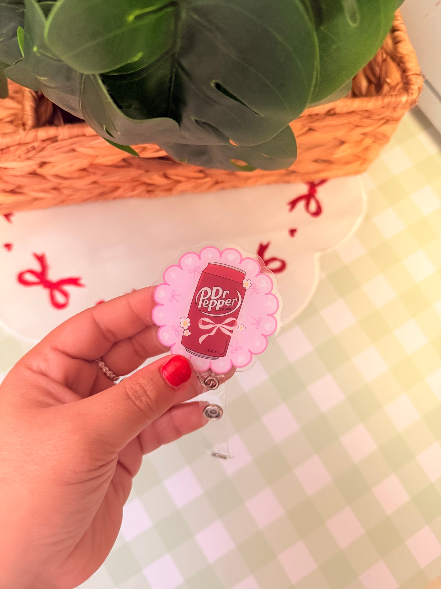 DR PEPPER INSPIRED BADGE REEL