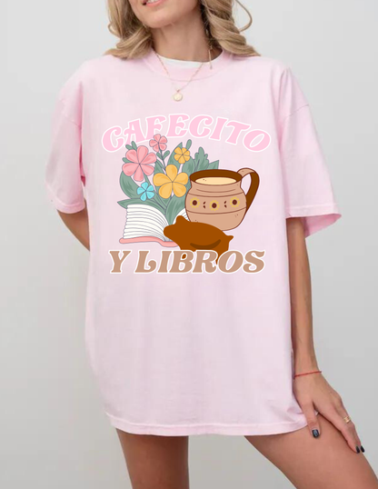 CAFECITO Y LIBROS ADULT SIZE (SHIRT/CREWNECK)