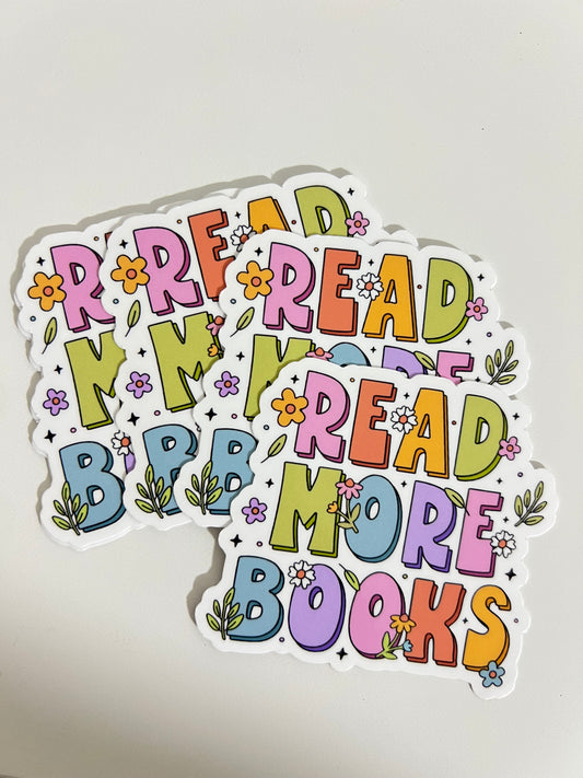 READ MORE BOOKS STICKER