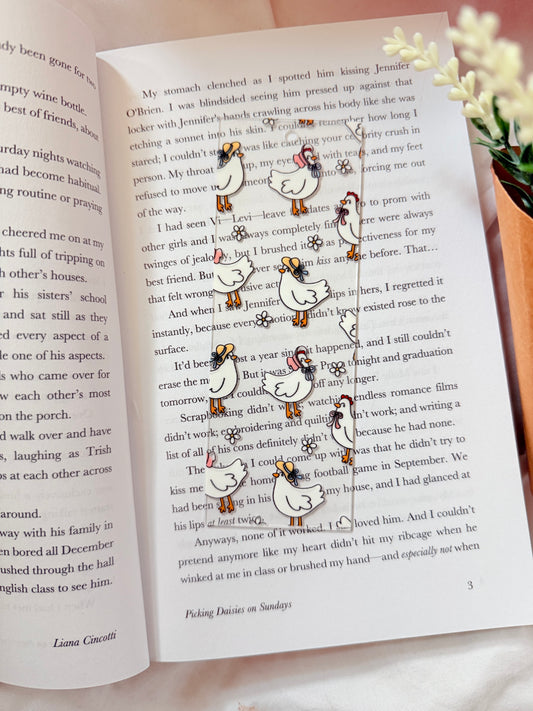 CHICKEN ACRYLIC BOOKMARK